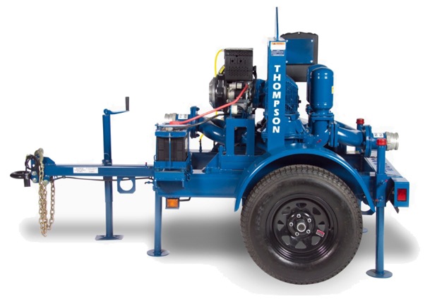 Thompson diaphragm pumps are capable of quick, dry self-priming down to 20 feet in a few seconds.