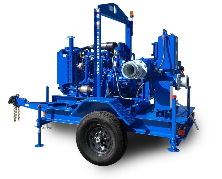 The popular JSC series centrifugal pumps provide automatic self-priming, large solids handling, and features the unique Thompson Enviroprime System®.