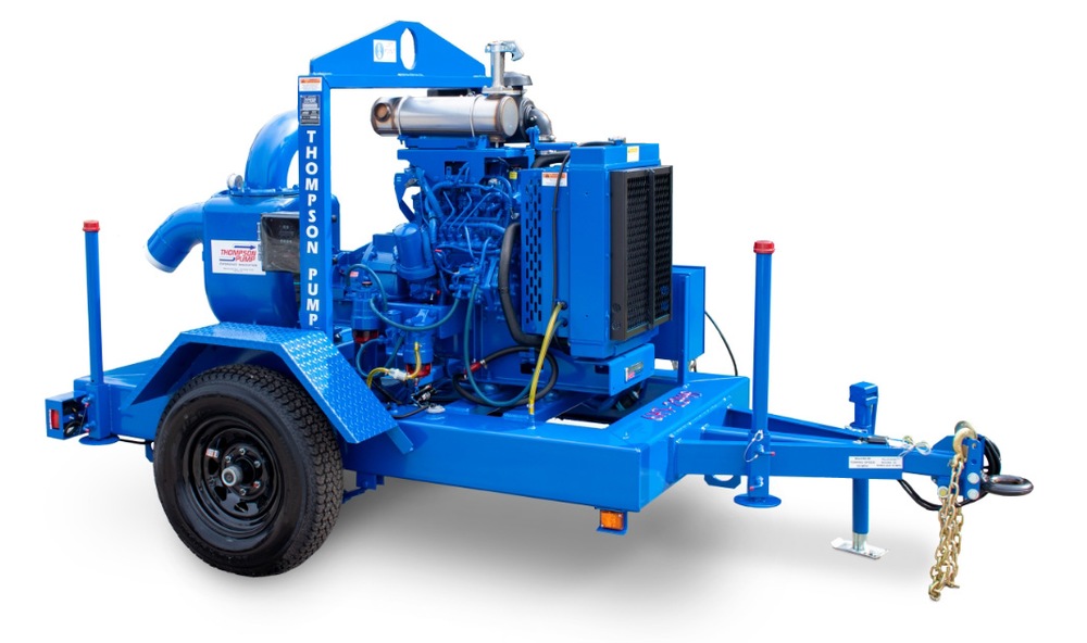 Thompson trash pumps are specified for the really tough jobs where a wet priming pump capable of handling large solids and/or abrasive material is needed.