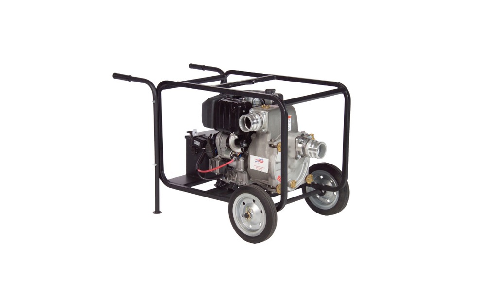 Thompson utility trash pumps provide high performance with the mobility of lightweight cast aluminum housing